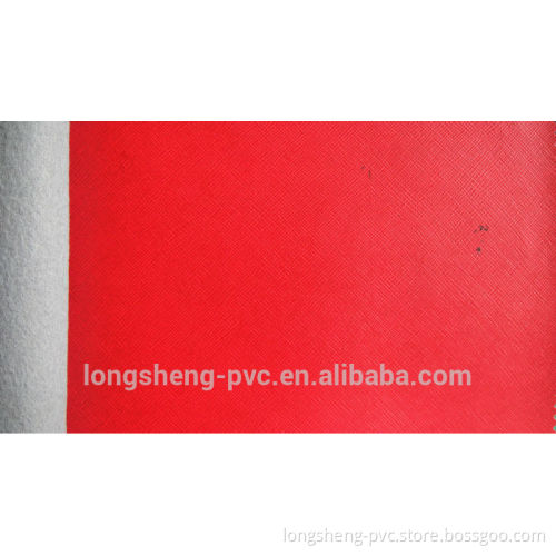 Chinese Red PVC sofa Leather